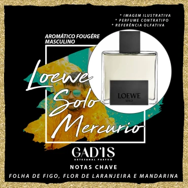 Perfume Gadis 1181 Inspirado em Loewe Solo Mercurio Contratipo